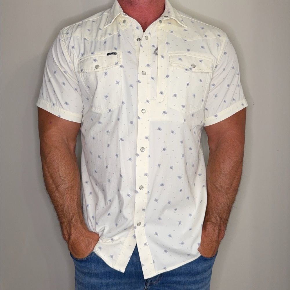Poncho short sleeve western shirt